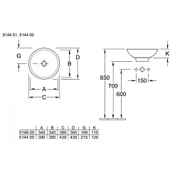 Villeroy & Boch Раковина "Loop & Friends" 5144 0001 – фотография-2